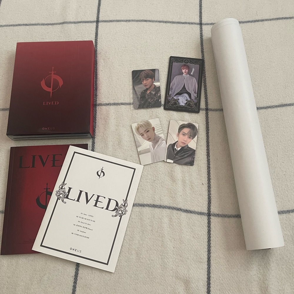 ONEUS LIVED 4th Mini Album All Inclusions RAVN LEEDO KEONHEE Photocard + Poster